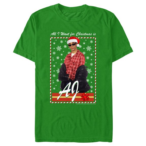 Men's Backstreet Boys AJ All I Want for Christmas Graphic T-Shirt