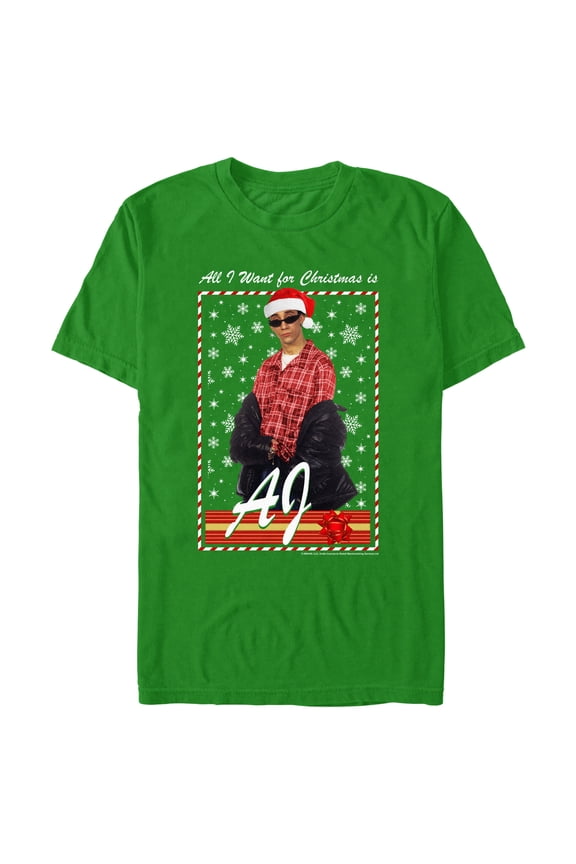 Men's Backstreet Boys AJ All I Want for Christmas Graphic T-Shirt