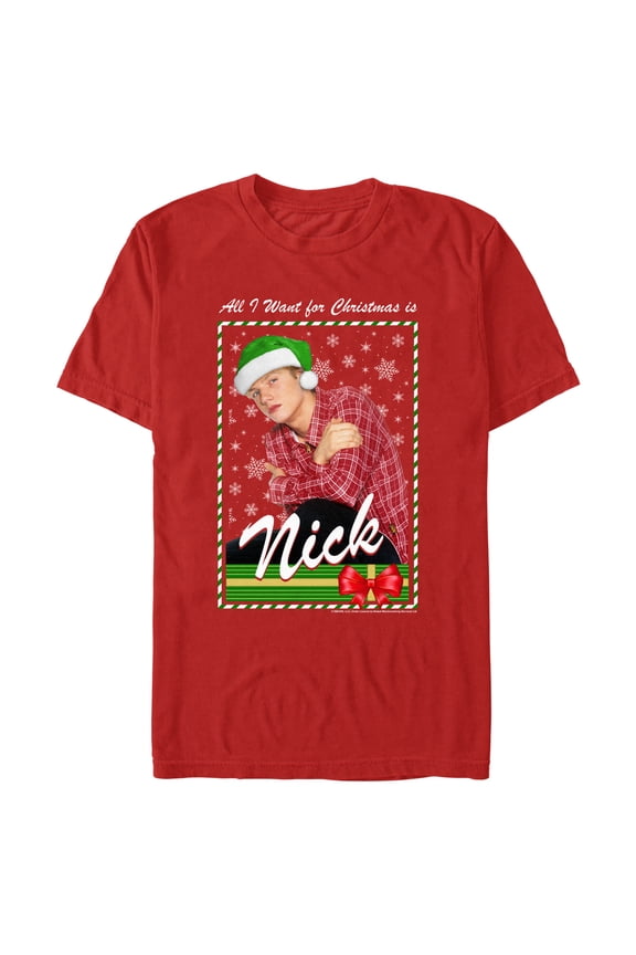 Men's Backstreet Boys Nick All I Want for Christmas Graphic T-Shirt