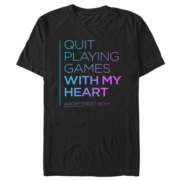 Men's Backstreet Boys Quit Playing Games With My Heart Graphic T-Shirt