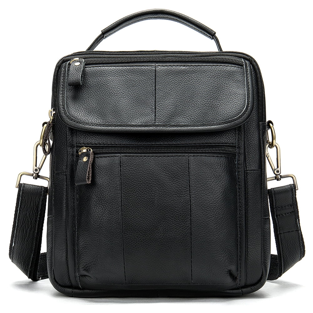 送料無料特集 | 激安の新品・型落ち・アウトレット Shoulder Bag Leather Men's Bag Genuine Leather Black Men's Bags&Wallets
