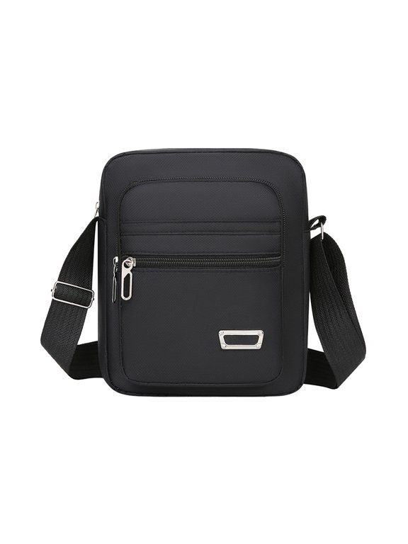 Men's Bag Solid Color Crossbody Mini Square Bag, Multi-Pocket Storage Chest Pack, Portable Sports Sling Bag, Daily Commute Travel Bag, Multi-Function Organizer
