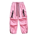 thumbnail image 1 of Men's Baggy Hiking Cargo Pants Outdoor Lightweight Water Resistant Parachute Pants Comfort Adjustable Drawcord Cuffs Flexible Elastic Waist Multi-Pocket, 1 of 5