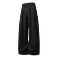 thumbnail image 1 of Men's Baggy Hiking Pants Casual Parachute Pants Relaxed Fit for Daily Wear‌ and Outdoor Big and Tall Size S-3XL Black, 1 of 7