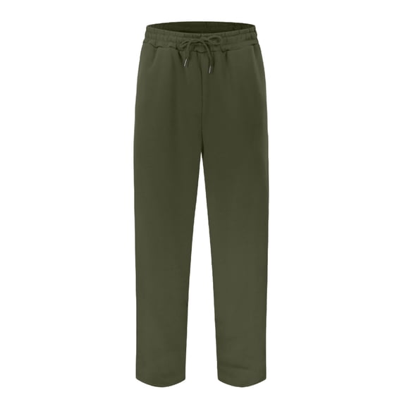 Men's Baggy Pants Wide Leg Drawstring Waist Loose Sweatpants with Pockets