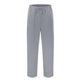 thumbnail image 1 of Men's Baggy Pants Wide Leg Drawstring Waist Loose Sweatpants with Pockets, 1 of 8