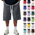 thumbnail image 1 of Men's Baggy Sweat Shorts 2026 Lightweight Drawstring Y2k Shorts Casual Under Knee Shorts Raw Hem Gym Shorts with Pockets, L, 1 of 7