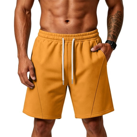 Men's Baggy Sweat Shorts Cotton Fleece Athletic Shorts Workout Gym Lounge Shorts with Pockets, 2XL