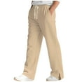 thumbnail image 1 of Men's Baggy Sweatpants Casual Drawstring Loose Joggers Wide Leg Breathable Work Athletic Pants with Pockets, 1 of 8