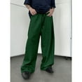 thumbnail image 1 of Men’s Baggy Sweatpants - Elastic Drawstring Waist, Wide-Leg Cotton Joggers with Deep Pockets for Casual Wear Dark Green M, 1 of 5
