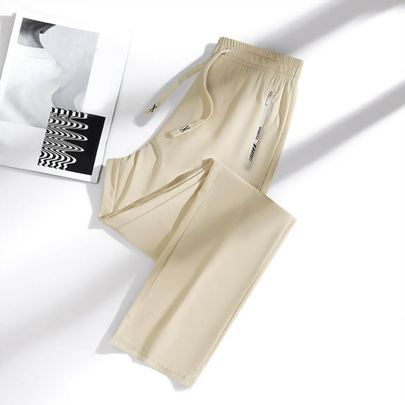 Men's Baggy Sweatpants Elastic Waist Drawstring Wide Leg Sweatpants Casual Loose Baggy Joggers with Pockets