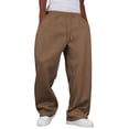thumbnail image 1 of Men's Baggy Sweatpants with Wide Leg Design and Multiple Pockets for Comfortable Casual Wear, Athletic Activities, and Everyday Loungewear,Light Brown,XL, 1 of 3