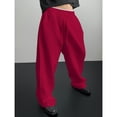 thumbnail image 1 of Men's Baggy Sweatpants Wide Leg Drawstring Elastic Waist Athletic Pants Winter Causal Loose Sweatpants with Pockets, M, 1 of 5