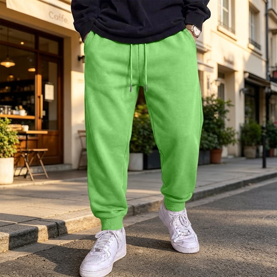 Men's Baggy Sweatpants Wide Leg Pants, Athletic, Running, Elastic Waist, Drawstring, Casual, Lounge, with Pockets