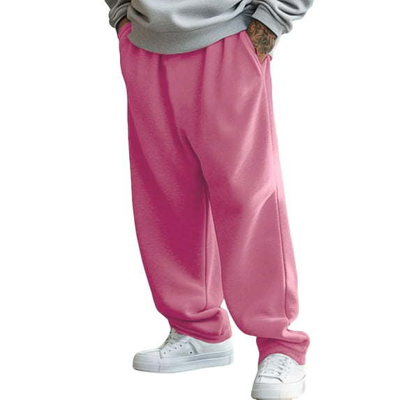 Men's Baggy Sweatpants Wide Leg Sweat Pants With Pockets