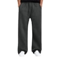 thumbnail image 1 of Men's Baggy Sweatpants Wide Leg Sweat Pants With Pockets, 1 of 4