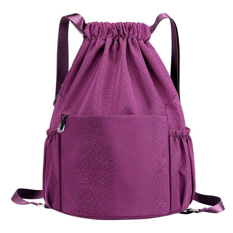 Men s Bags Drawstring Backpack Thick Straps Soft Drawstring Bag Drawstring Mesh Bags Soccer Backpacks Travel Backpack Men And Weekend Bags for Women