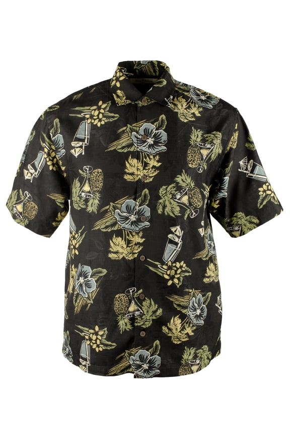 Men's Baja Martini Silk Short Sleeve Camp Shirt Medium