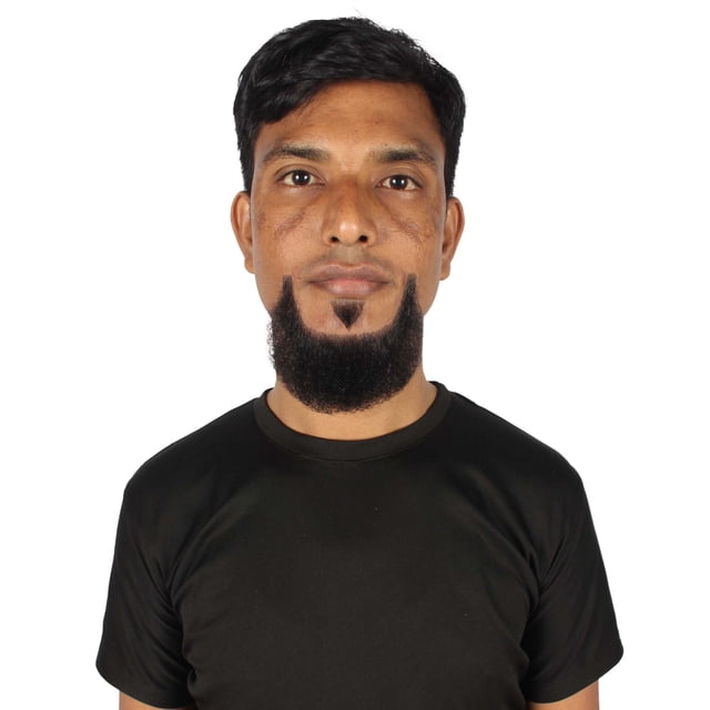 Men's Balbo Goatee Beard Dark Black Facial Hair Human Hair HPO