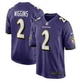 Men's Baltimore_Ravens Nate Wiggins Purple 2024 NFL Draft First Round