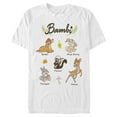 thumbnail image 1 of Men's Bambi Character Names Graphic Tee White 3X Large, 1 of 5