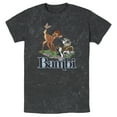 thumbnail image 1 of Men's Bambi Distressed Classic Scene Graphic Tee Black Large, 1 of 4