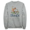 thumbnail image 1 of Men's Bambi Distressed Classic Scene Sweatshirt Athletic Heather Large, 1 of 4