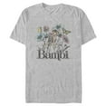 thumbnail image 1 of Men's Bambi Floral Sketch Graphic Tee Athletic Heather Large, 1 of 5