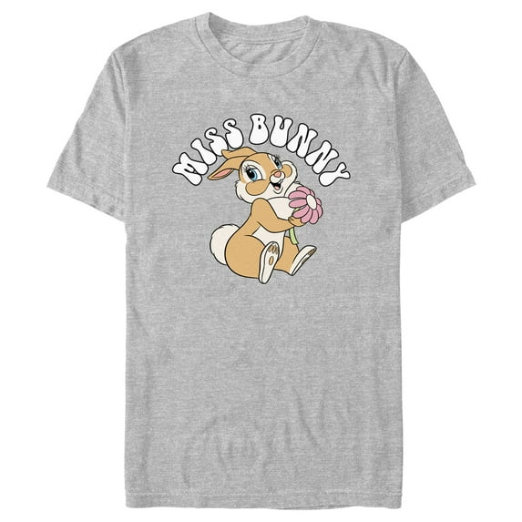 Men's Bambi Miss Bunny Graphic Tee Athletic Heather Large