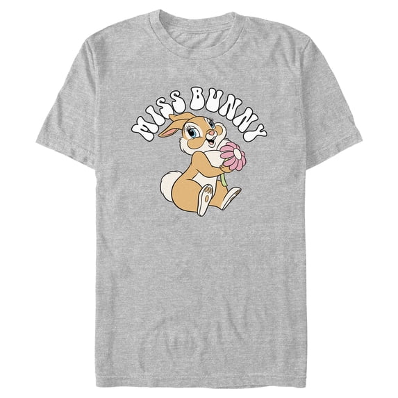 Men's Bambi Miss Bunny Graphic Tee Athletic Heather Small