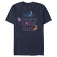 thumbnail image 1 of Men's Bambi Neon Name Stack Graphic Tee Navy Blue Small, 1 of 5