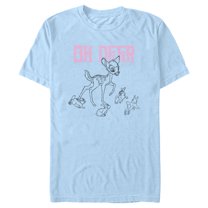 Men's Bambi Oh Deer Group  Graphic Tee Light Blue 3X Large