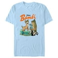 thumbnail image 1 of Men's Bambi Retro Poster  Graphic Tee Light Blue Medium, 1 of 4
