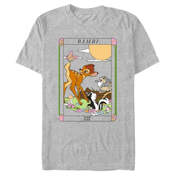 Men's Bambi Tarot Card Scene Graphic Tee Athletic Heather X Large