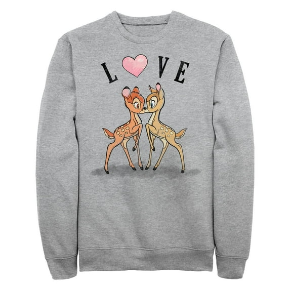 Men's Bambi Valentine's Day Bambi and Faline Love Sweatshirt
