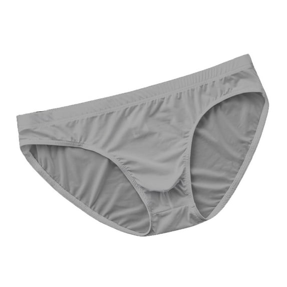 Men's Bamboo Briefs - Soft and Comfortable Underwear Briefs with Tagless Waist - Stretch Fit Pants for Men Gray XXXL
