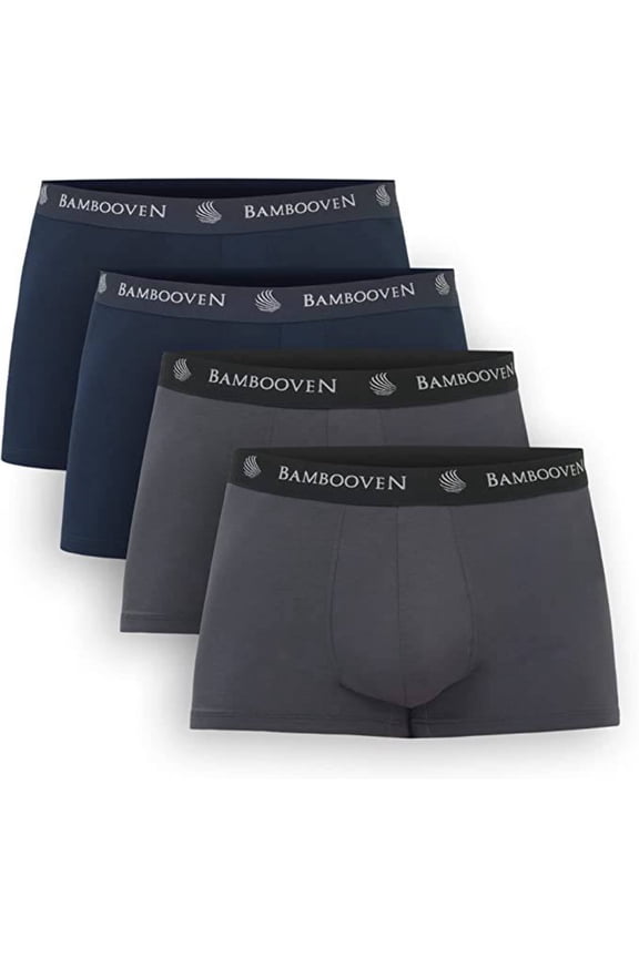 Men’s Bamboo Trunks with Pouch 4-Pack