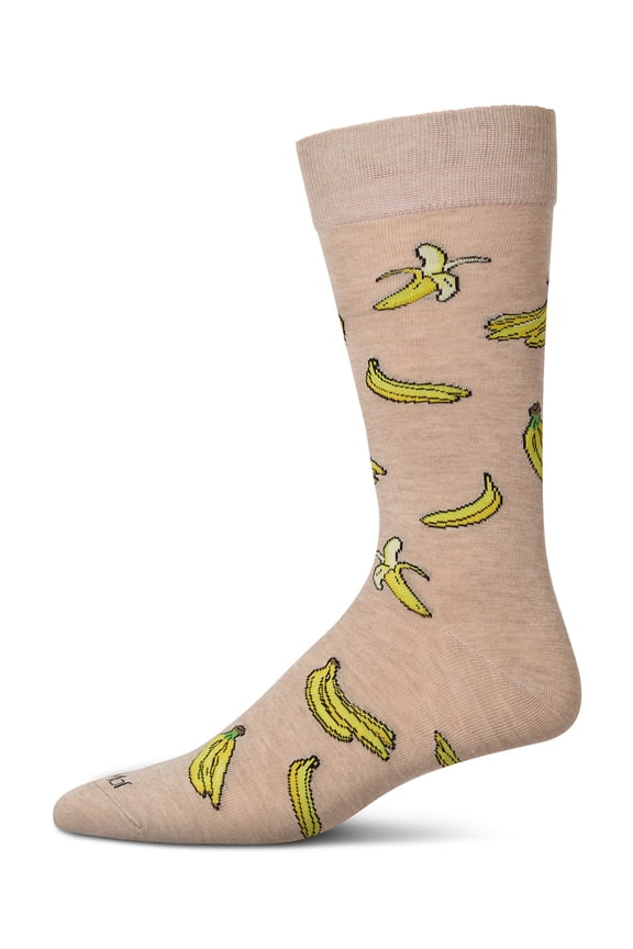Men's Bananas Rayon From Bamboo Crew Socks - Mens - Male, 10-13, Hemp Heather