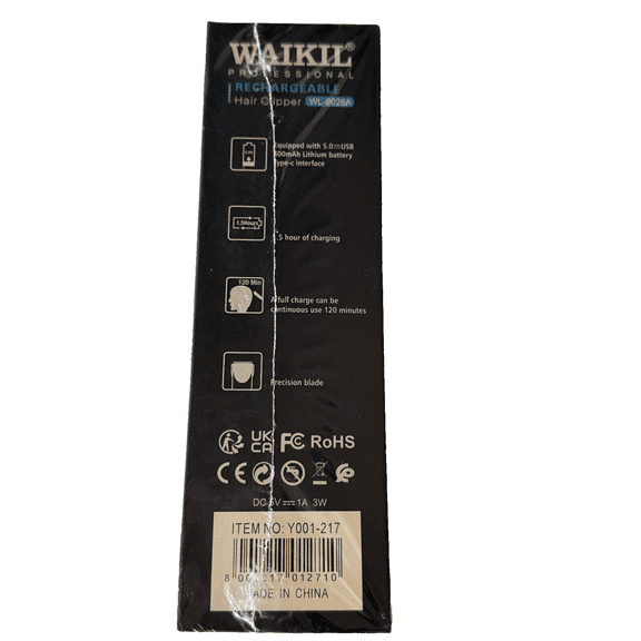 Men's Barber Hair Cutting Trimming Professional Grade Hair Clipper Rechargeable