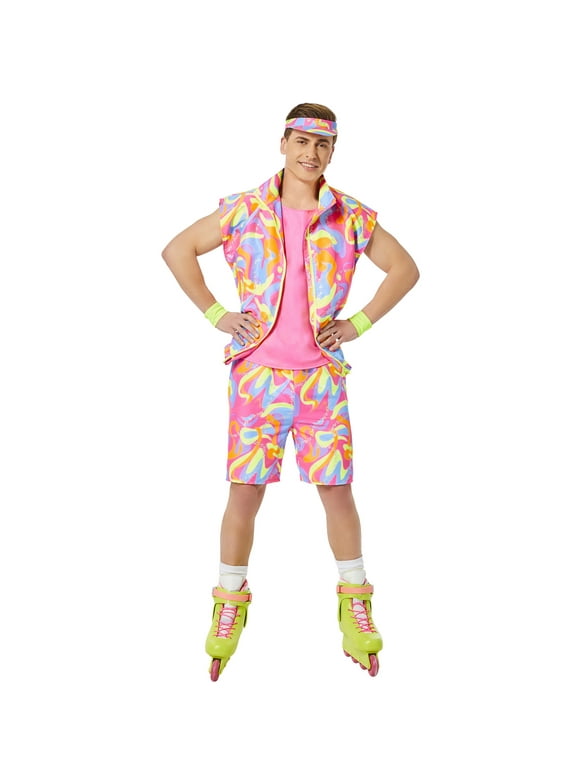 Men's Barbie Rollerblade Ken Halloween Costume, InSpirit Designs, Sizes S-XL