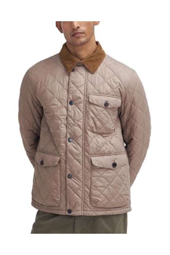 Men's Barbour Hornby Quilted Jacket Timberwolf Medium M