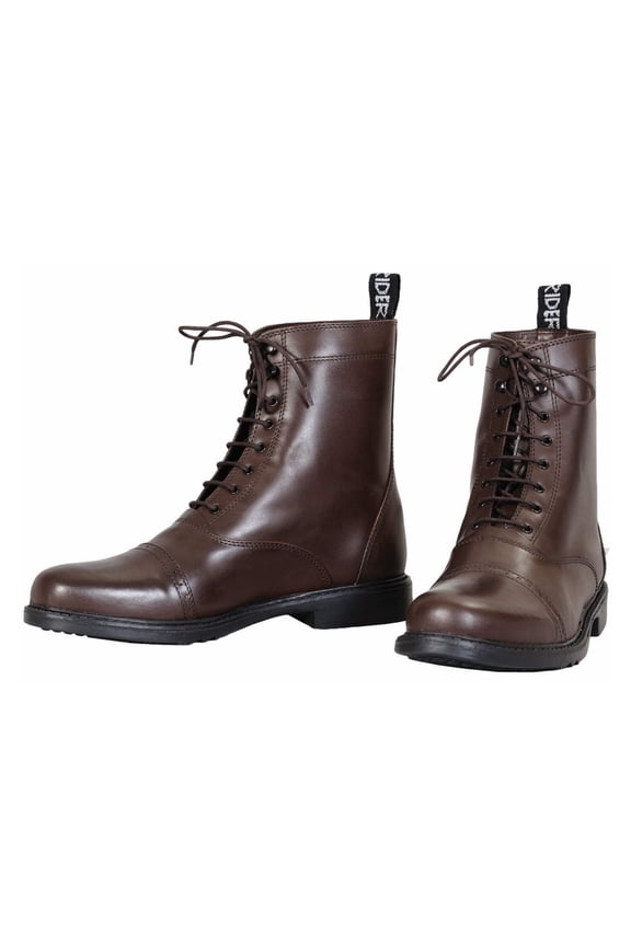 Men's Baroque Lace Up Laced Paddock Boots - Mocha - 10.5