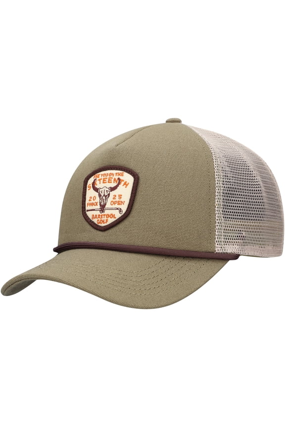 Men's-Barstool Golf Green WM Phoenix Open Sixteenth Hole Canvas Rope Adjustable Hat