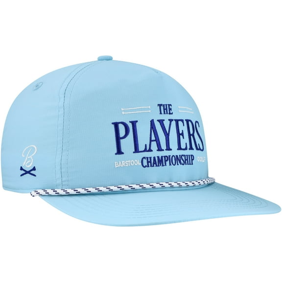 Men's-Barstool Golf  Light Blue THE PLAYERS Performance Rope Snapback Hat