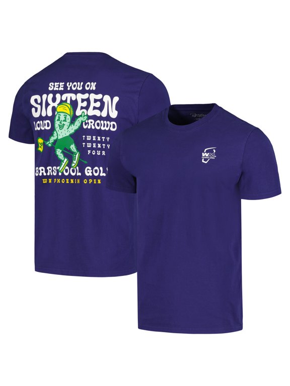 Men's Barstool Golf Navy WM Phoenix Open See You On Sixteen Cactus T-Shirt