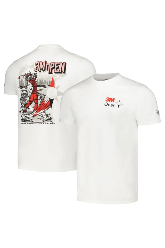Men's Barstool Golf White 3M Open T-Shirt