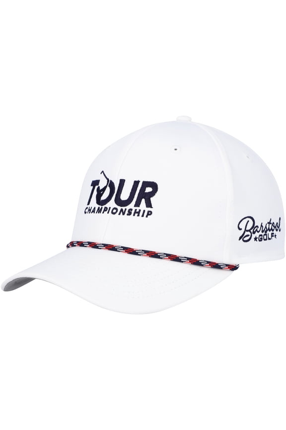 Men's Barstool Golf White TOUR Championship Rope Adjustable Hat