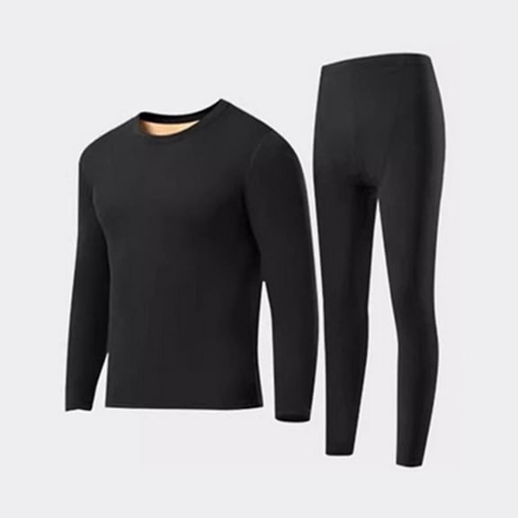Men's Base Layer Tops Mock Neck Long Sleeve Solid Color Pullover Fleece Thermal Casual Soft Fall Winter Underwear (XL, Black)