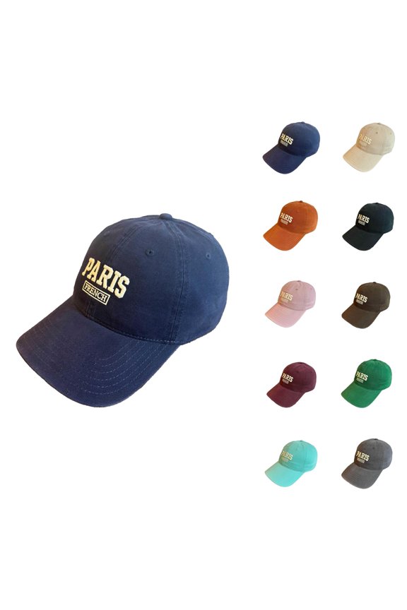 Men's Baseball Cap – Adjustable Dad Hat with Letter Embroidery, Classic Trucker Hat for Daily Casual Wear, Outdoor Sports Cap, Vintage & Cool Headwear