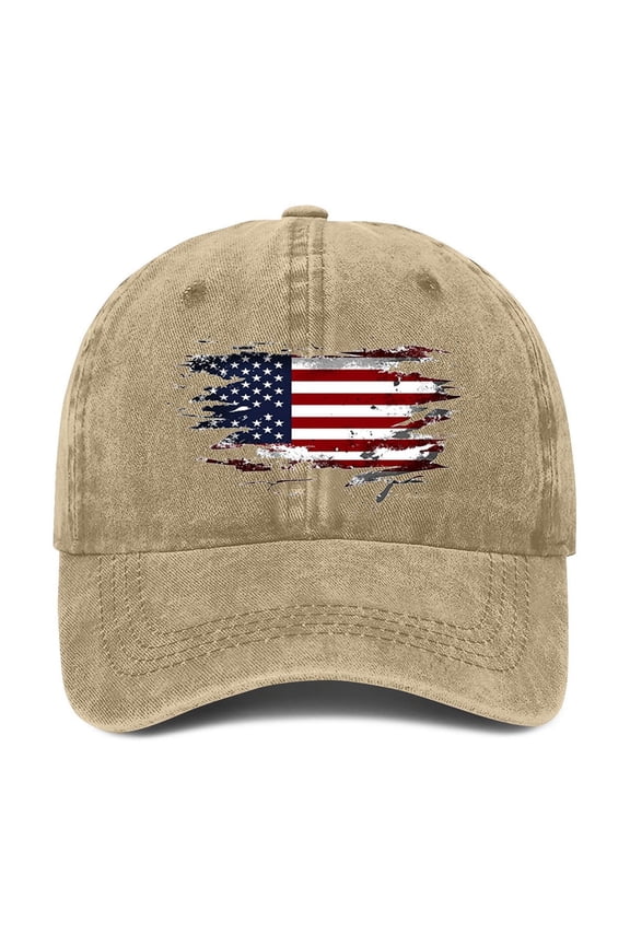 Men's Baseball Caps, Audhol Baseball Cap for Men Women Vintage Striped Bhutanese America Flag Hat American Flag Hat Khaki One Size